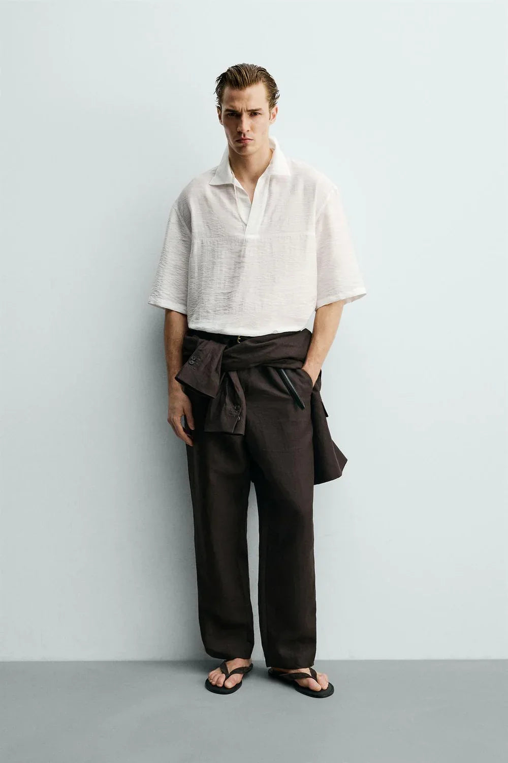 FLUID JACQUARD POLO SHIRT