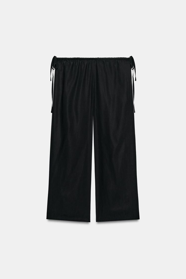 FLOWING TROUSERS WITH TIES