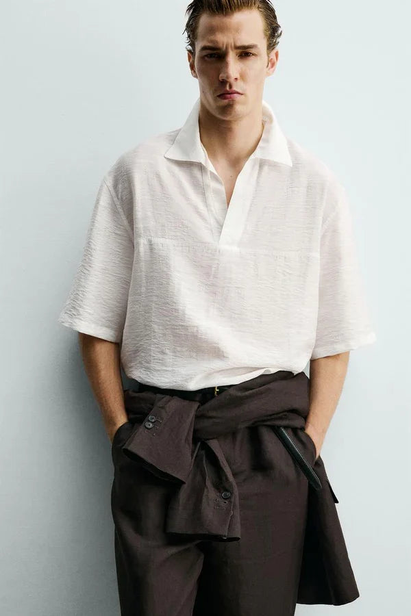 FLUID JACQUARD POLO SHIRT