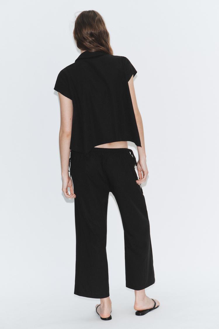 FLOWING TROUSERS WITH TIES